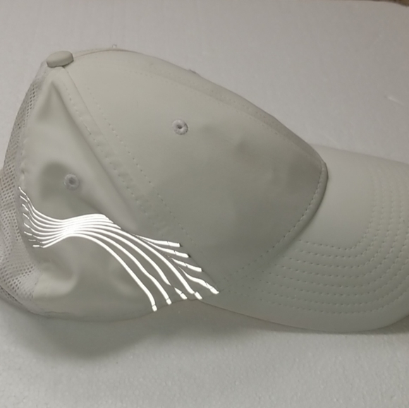 Athleta Accessories Athleta Os Reflective Running White Cap Hat Poshmark